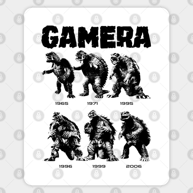 GAMERA YEARS Sticker by ROBZILLA